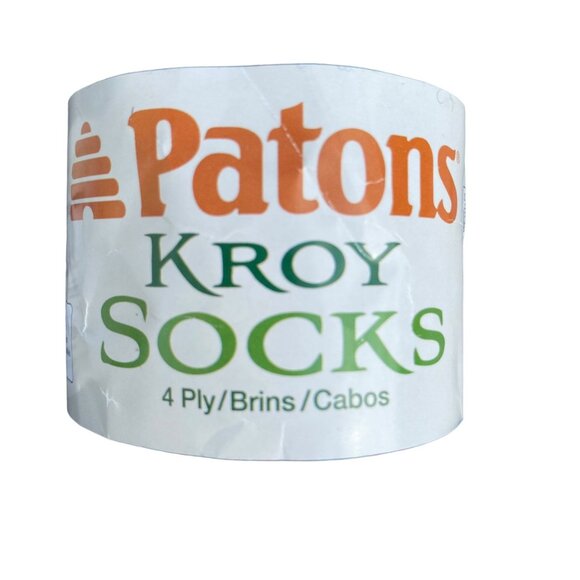 Patons Kroy Socks 4 yarn lot green blue gray stripes skeins washable wool super - Picture 2 of 13